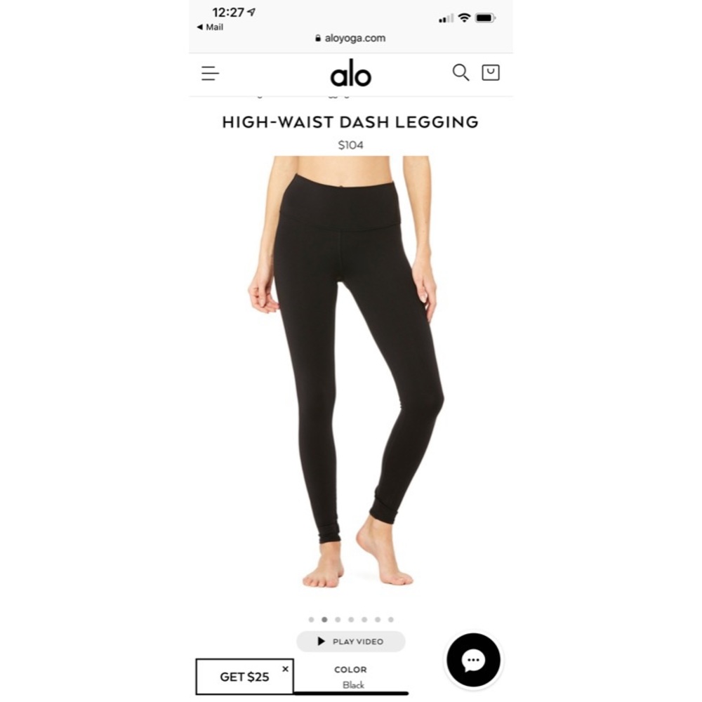 Alo Yoga High Waist Dash Legging size XS